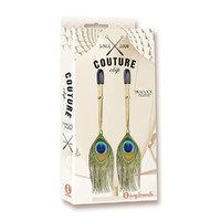 Couture Clip Peacock Plume  Nipple Clamps Set Of 2