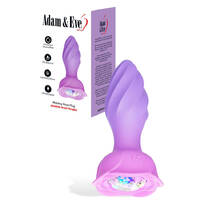 Rotating Rose Plug  12cm Usb Rechargeable Rotating & Vibrating Butt Plug With Gem Base Rotating Rose Plug  12cm Usb Rechargeable Rotating & Vibrating Butt Plug With Gem Base