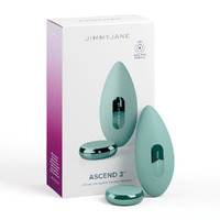 Jimmyjane Ascend 3 Teal 9cm Usb Rechargeable Stimulator With Wireless Remote