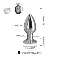 Metal Remote Vibrating Plug