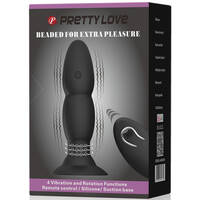 5.6" Beaded Vibrating Butt Plug