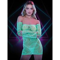 Lapdance Glow In The Dark Mini Dress OS