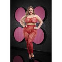 Jacquard Crop Top/Pants Set Osx