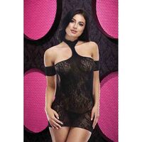 Cut Out Lace Mini Dress OS