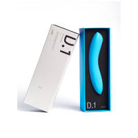 8" Laid D.1 Silicone Dildo Cyan