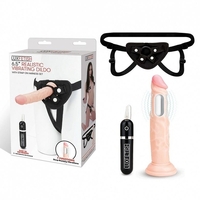 Lux Fetish 6.5" Realistic Vibrating Dildo & Strap On Harness Lux Fetish 6.5" Realistic Vibrating Dildo & Strap On Harness