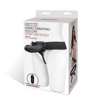 Lux Fetish Unisex Vibrating Hollow Strap On Dildo Lux Fetish Unisex Vibrating Hollow Strap On Dildo