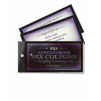 Adventurous Sex Coupons Set Of 15 Coupons Adventurous Sex Coupons Set Of 15 Coupons