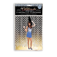 Glitterati Penis Party Disco Metallic Curtains Party Doorway Decoration Set Of 2