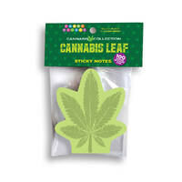 Cannabis Leaf Sticky Notes Novelty Sticky Notes - 100 Pack