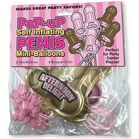 Self Inflating Penis Balloons X6