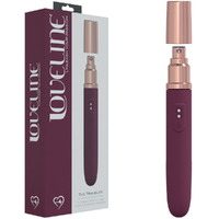 Loveline The Traveler Burgundy Burgundy 17.6cm Usb Rechargeable Vibrator With Lube Applicator
