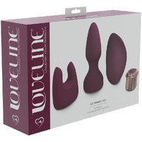 Loveline Ultimate Kit Burgundy Burgundy Usb Rechargeable Kit 3 Piece Set