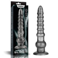 King Sized Vibrating Vibrax Slider Grey 32.3 cm (12.5'') USB Rechargeable Vibrating Dildo