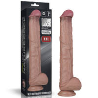 14.5" Dual Layered Bendable Silicone Cock XXL