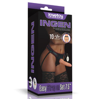 7.5" Vibrating Easy Strap On Set 7.5" Vibrating Easy Strap On Set