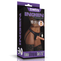 7.5" Vibrating Easy Strap On Set 7.5" Vibrating Easy Strap On Set