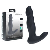 LEVELZ Vibrating & Thrusting Silicone Prostate Massager Black 14.7 cm USB Rechargeable Thrusting Prostate Massager