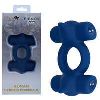 Maia RONAN - Blue Blue USB Rechargeable Dual Vibrating Cock Ring