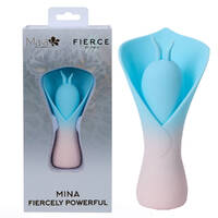 Maia MINA - Blue Blue/Pink USB Rechargeable Fluttering Flower Stimulator