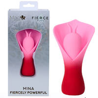 Maia MINA - Red Red/Pink USB Rechargeable Fluttering Flower Stimulator