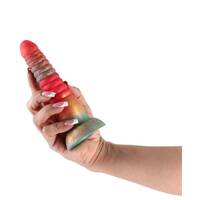 Colours Stacked 6in. Dildo Red/Gold Colours Stacked 6in. Dildo Red/Gold
