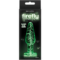 Glowing Medium Glass Butt Plug