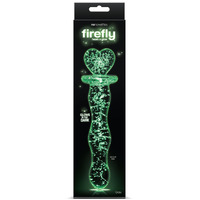 7.5" Glowing Heart Glass Dildo