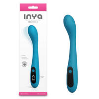 INYA Technica - Teal Teal 19.2 cm USB Rechargeable Warming Vibrator