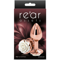 Small Rose Metal Butt Plug