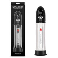 Renegade Warrior Pump - Black Black/Clear Waterproof Automatic Penis Pump
