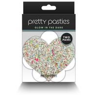 Pretty Pasties Heart And Flower Glow 2 Pair