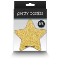 Pretty Pasties Glitter Stars / 2 Pair