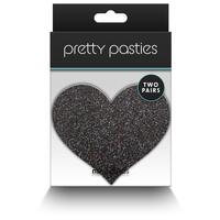Pretty Pasties Glitter Hearts / 2 Pair