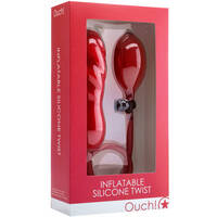 5.5" Inflatable Silicone Twist Dildo