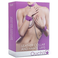 Leather Collar + Handcuffs