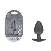 Ouch! Anal Plug Large Gun Metal Gun Metal  8.9cm Large Butt Plug Ouch! Anal Plug Large Gun Metal Gun Metal  8.9cm Large Butt Plug