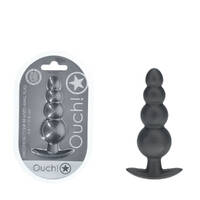 Ouch! Beaded Anal Plug Gun Metal Gun Metal  11.7cm Butt Plug Ouch! Beaded Anal Plug Gun Metal Gun Metal  11.7cm Butt Plug