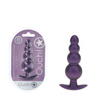 Ouch! Beaded Anal Plug Metallic  Metallic  11.7cm Butt Plug Ouch! Beaded Anal Plug Metallic  Metallic  11.7cm Butt Plug