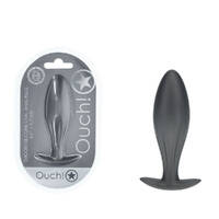 Ouch! Oval Anal Plug Gun Metal Gun Metal  11.7cm Butt Plug Ouch! Oval Anal Plug Gun Metal Gun Metal  11.7cm Butt Plug