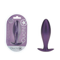 Ouch! Oval Anal Plug Metallic  Metallic  11.7cm Butt Plug Ouch! Oval Anal Plug Metallic  Metallic  11.7cm Butt Plug