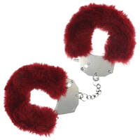 Ouch! Heavy Duty Fluffy Cuffs Burgundy Burgundy Fluffy Restraints Ouch! Heavy Duty Fluffy Cuffs Burgundy Burgundy Fluffy Restraints