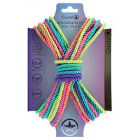 OUCH! Bondage Rope - 10 M - Multicolour 2 Multicoloured Nylon Bondage Rope - 10 metre Length