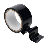 OUCH! PVC Non-Stick Tape - Black Black Bondage Tape - 20 metre Length