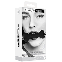 Silicone Bone Gag With Adjustable Bonded Leather Straps Silicone Bone Gag With Adjustable Bonded Leather Straps