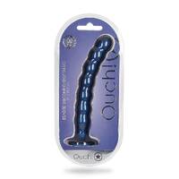 Ouch! Beaded G Spot Dildo 8" / 205cm Metallic ..