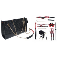 Ouch! Milan Collection Kit With Bag / Bondage Set With Bag 8 Piece Kit