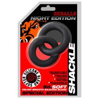 OXBALLS SHACKLE double link'd cock/ball rings plus+SILICONE special edition NIGHT