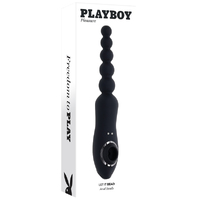 Playboy Pleasure Let It Bead  23.1cm Usb Rechargeable Vibrating Anal Beads With Clitoral Suction Playboy Pleasure Let It Bead  23.1cm Usb Rechargeable Vibrating Anal Beads With Clitoral Suction