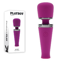 Playboy Pleasure Mic Drop  11.4cm Usb Rechargeable Vibrating Mini Massage Wand